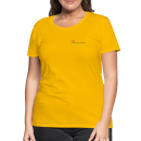 Frauen Premium T-Shirt Brustlogo Gardinenhaus24 Frauen Premium T-Shirt - Sonnengelb (L)