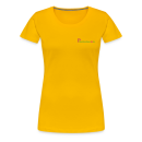 Frauen Premium T-Shirt Brustlogo Gardinenhaus24 Frauen Premium T-Shirt - Sonnengelb (L)
