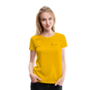 Frauen Premium T-Shirt Brustlogo Gardinenhaus24 Frauen Premium T-Shirt - Sonnengelb (L)