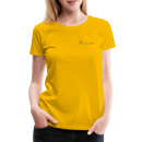 Frauen Premium T-Shirt Brustlogo Gardinenhaus24 Frauen Premium T-Shirt - Sonnengelb (L)