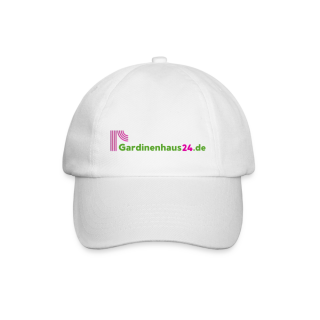 Baseballkappe mit Gardinenhaus24-Logo Baseballkappe - Weiß/Weiß