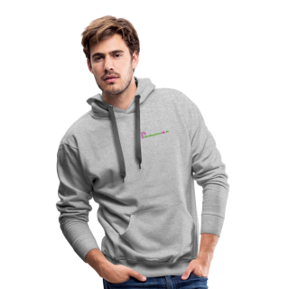 Männer Premium Hoodie Gardinenhaus24 Männer Premium Hoodie - Grau meliert (S)