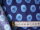 Baumwollstoff Meterware blau mit Kreisen angeraut
