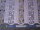 Scheibengardine nähfrei 46cm hoch weiß mit farbigen Ranken