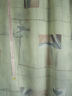 Gardinen Dekostoff transparent in graumeliert mit Muster