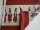 Kissenbezug rot mit Wichtel 40x40cm Stoffe