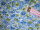 Jersey mit Streublumen blau