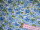 Jersey mit Streublumen blau