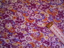 Jersey mit Streublumen lila