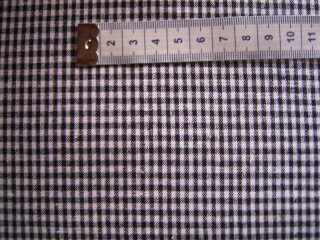 Baumwollstoff schwarz weiß kariert ca.2mm