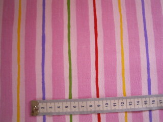 Jeansstoff rosa längs gestreift