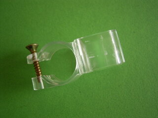 U-Schienenhalter glasklar