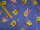 Baumwollstoff bedruckt royalblau "Spongebob"