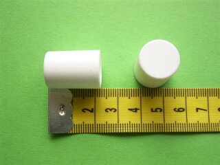 System Ø 12mm Kunststoff Endkappe weiß