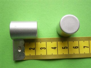 System Ø 12mm Kunststoff Endkappe chrom matt